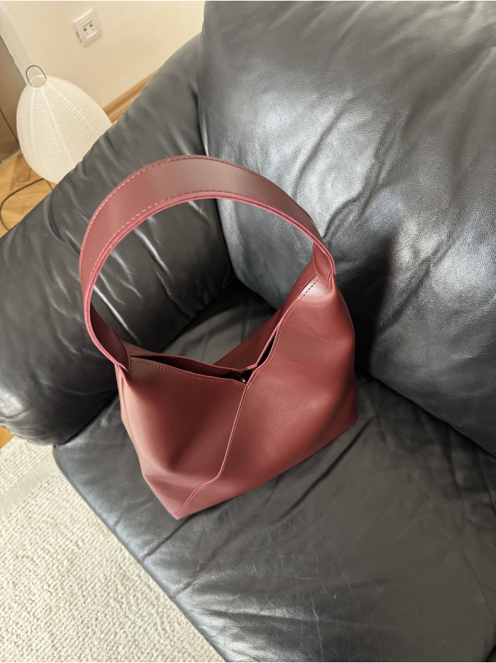 Жіноча сумка шопер 018 бордова