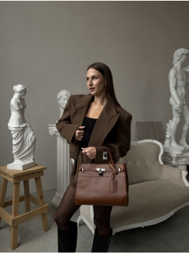 Жіноча сумка шопер карамельна 021