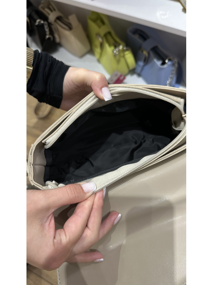 Жіноча сумка багет 042 бежева