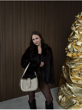 Жіноча сумка багет 043 бежева