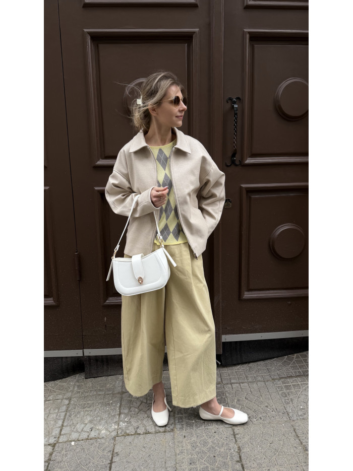 Жіноча сумка багет 043 біла