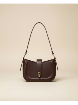 Жіноча сумка багет 043 шоколадна