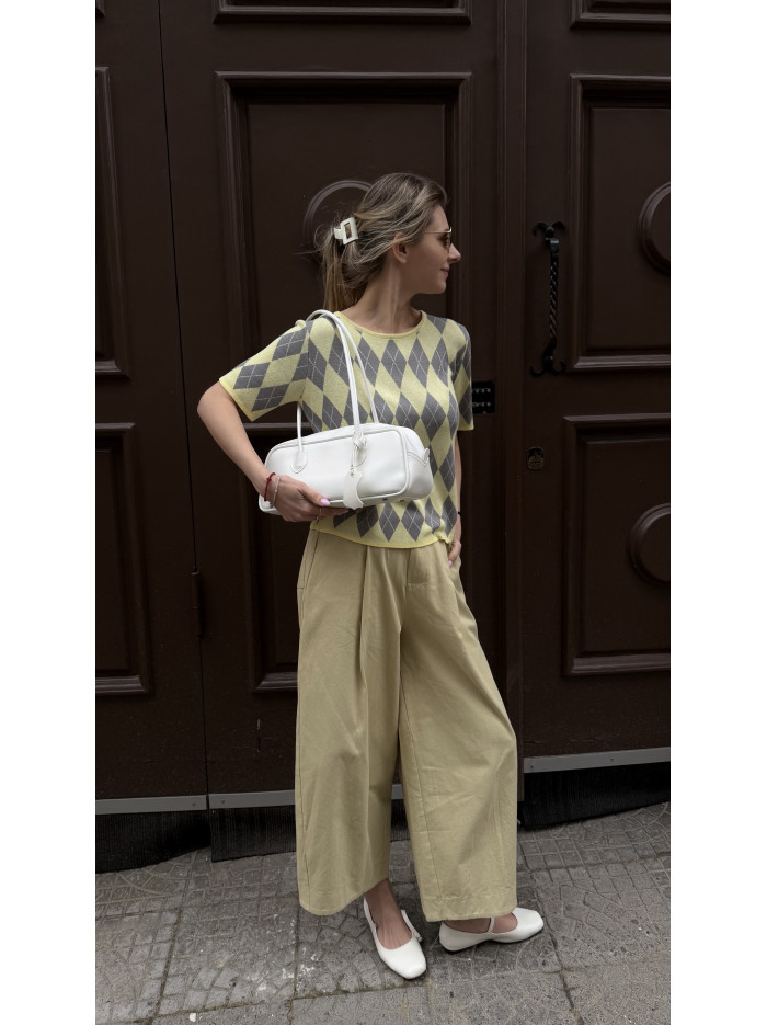 Жіноча сумка багет 051 біла