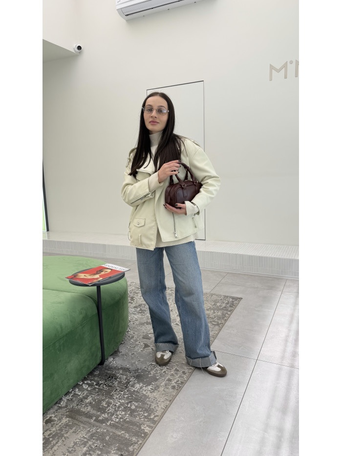 Жіноча сумка бордова крос боді 053