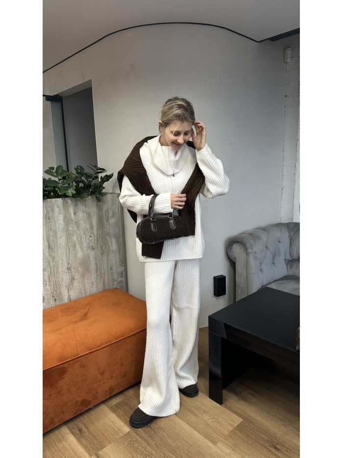 Жіноча сумка крос боді 053 шоколадна тедді