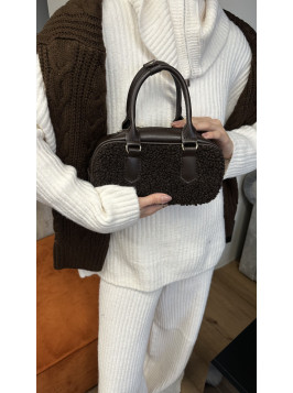 Жіноча сумка крос боді 053 шоколадна тедді