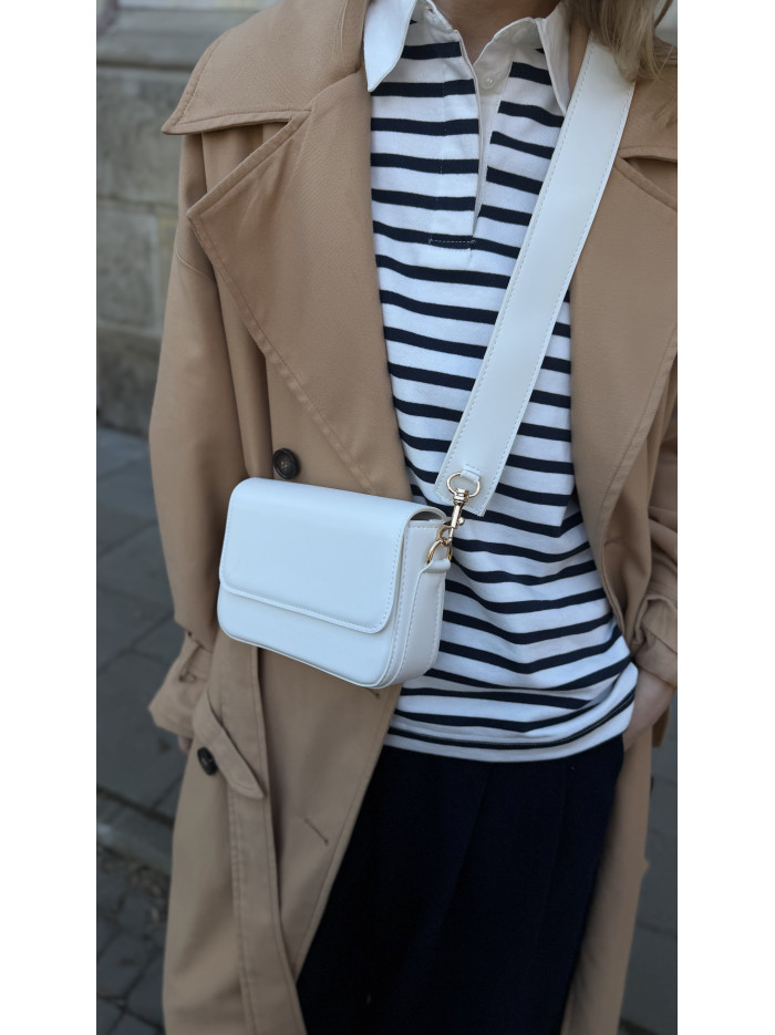 Жіноча міні сумка біла 056