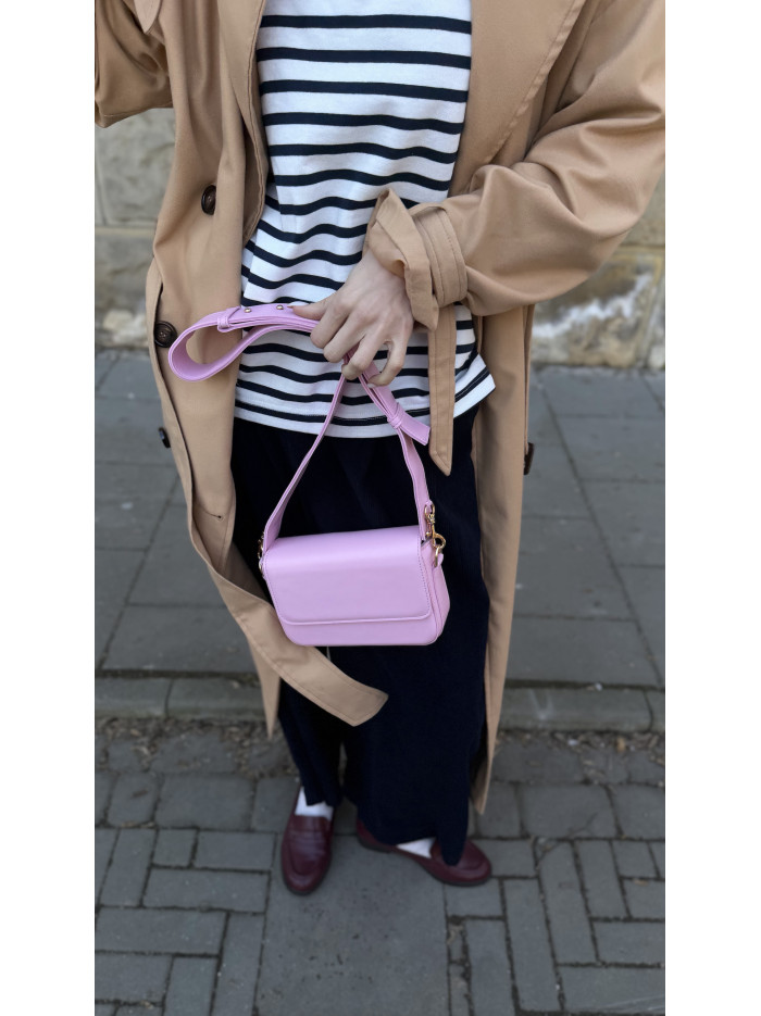 Жіноча міні сумка пудра 056