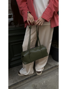 Жіноча сумка багет 058 оливкова