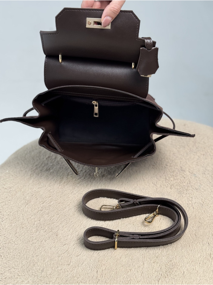 Жіноча сумка крос боді 061А шоколадна