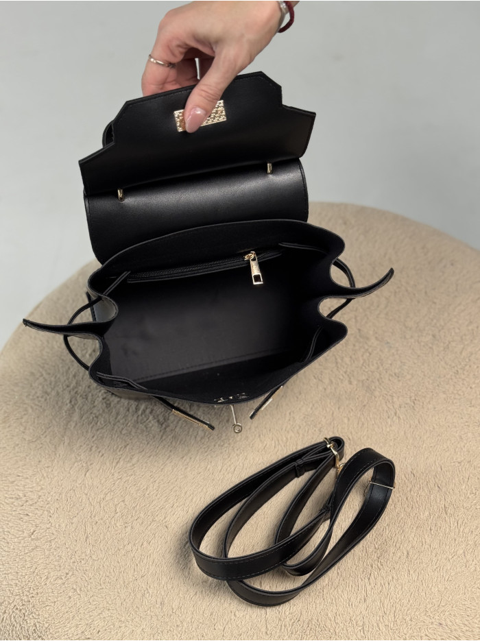 Жіноча сумка крос боді 061А чорна