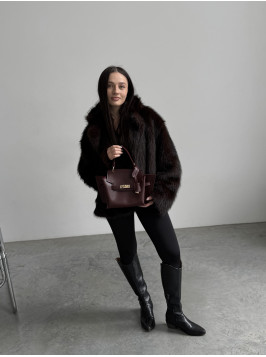 Жіноча сумка крос боді 061А бордова