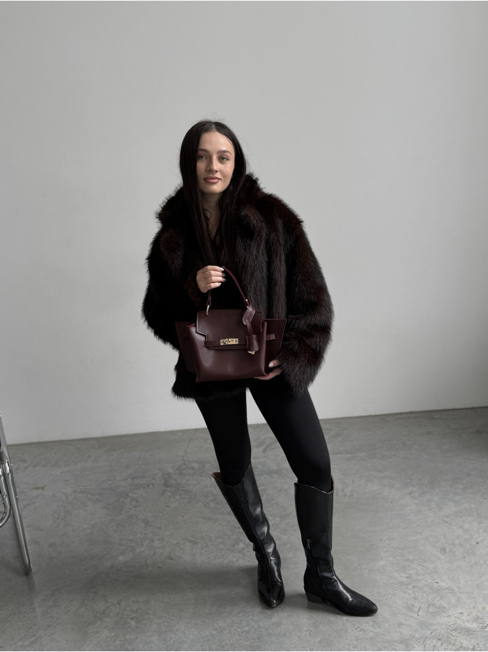 Жіноча сумка крос боді 061А бордова