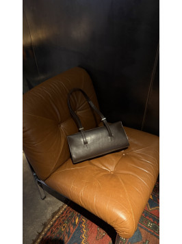 Жіноча сумка багет 062 шоколадна