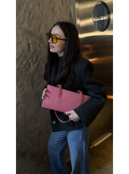 Жіноча сумка багет 062 фуксія