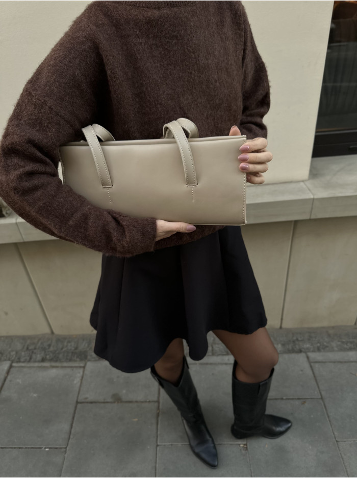 Жіноча сумка багет 062 бежева