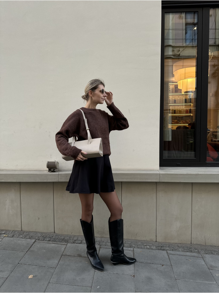 Жіноча сумка багет 062 бежева