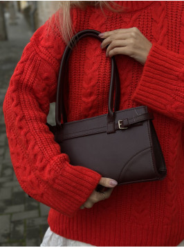 Жіноча сумка багет 073 бордова