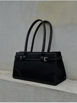 Жіноча сумка багет 073 чорна