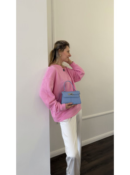 Жіноча міні сумка блакитна 065