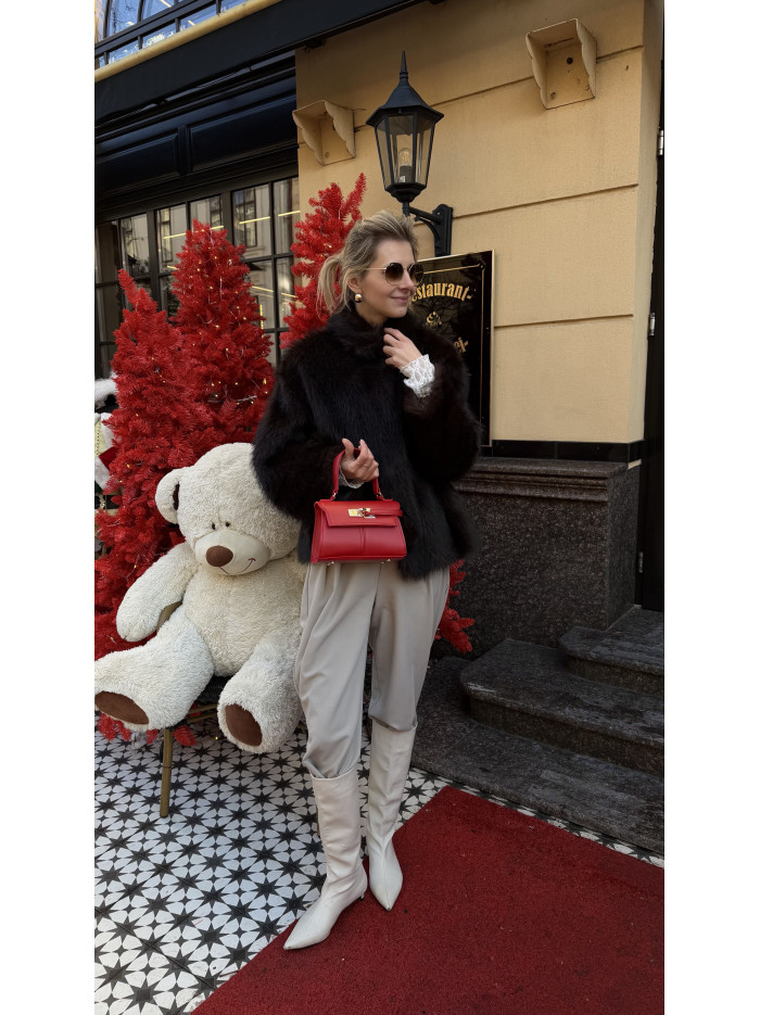 Жіноча міні сумка червона 065