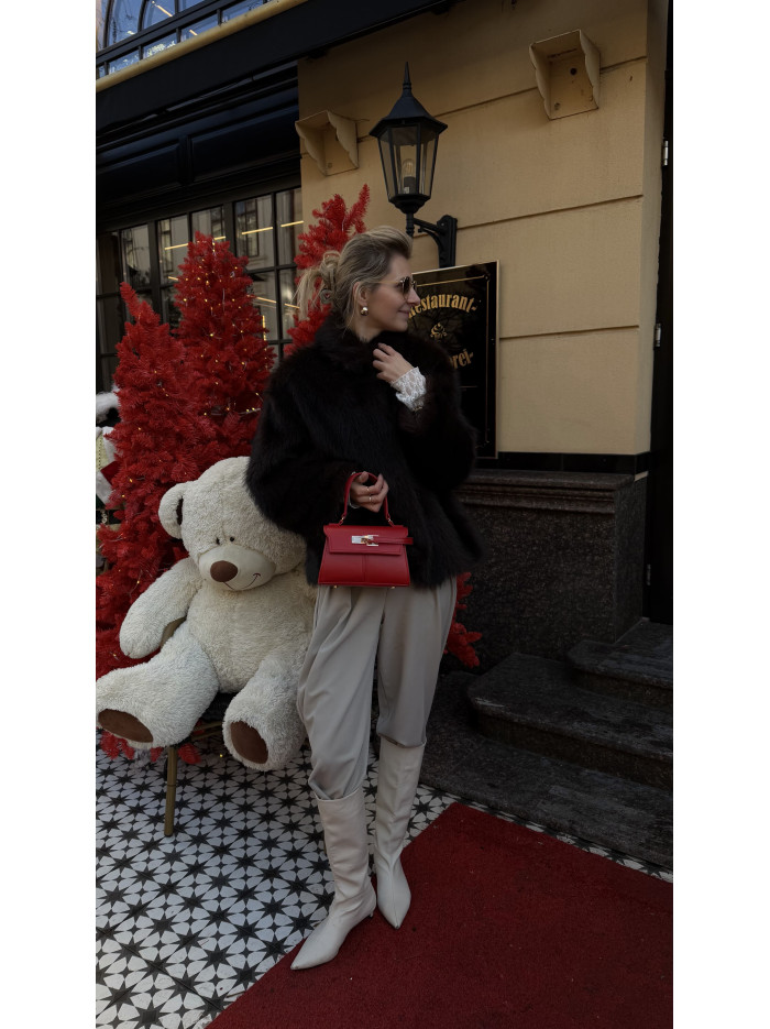 Жіноча міні сумка червона 065