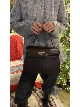 Жіноча сумка крос боді шоколадна 065А