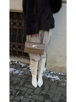 Жіноча міні сумка мокко 065В