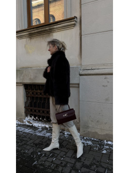 Жіноча міні сумка бордова 065В