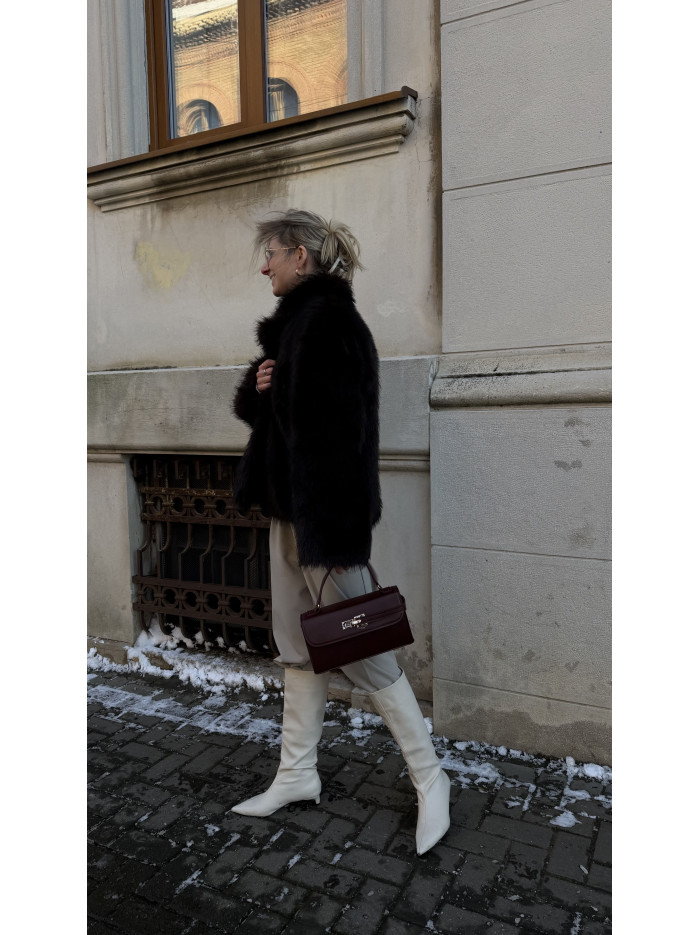 Жіноча міні сумка бордова 065В