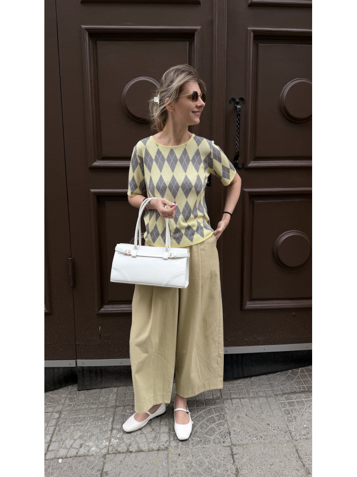 Жіноча сумка багет 073 біла