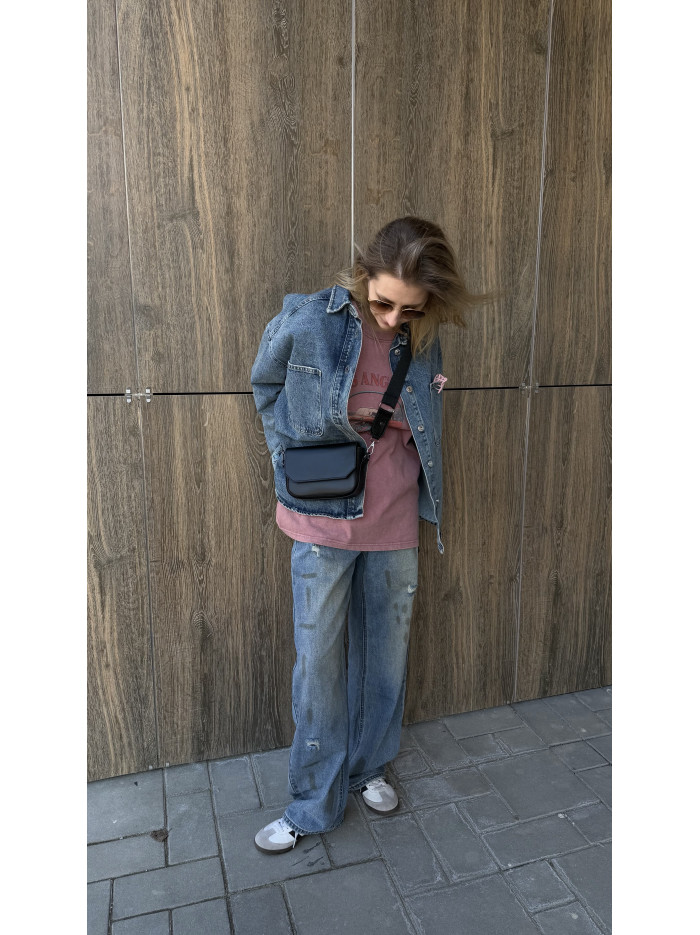 Жіноча міні сумка чорна 20-38