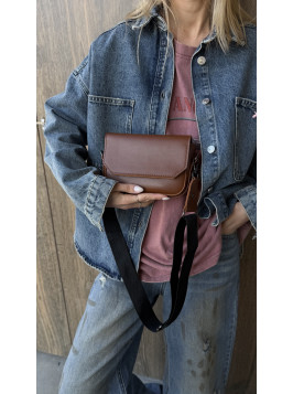 Жіноча міні сумка бордова 20-38