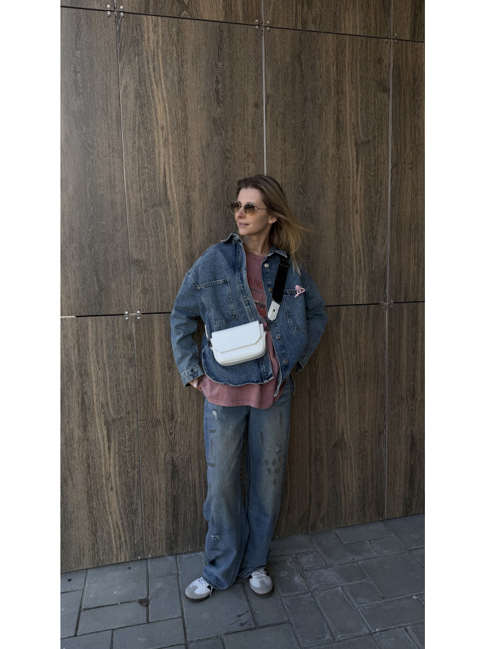 Жіноча міні сумка біла 20-38