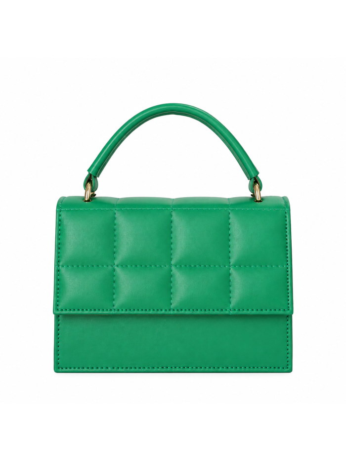 Жіноча сумка крос боді зелена 21-09