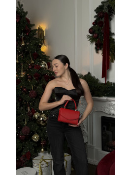 Жіноча міні сумка червона 22-08