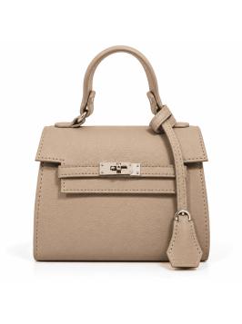 Жіноча сумка бежева зерниста крос боді 24-31