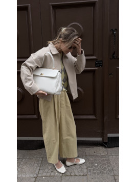 Жіноча сумка шопер біла 24-70А