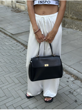 Жіноча сумка шопер чорна 24-70А