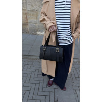 Жіноча сумка багет чорна 24-74А