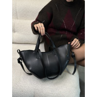 Жіноча сумка шопер чорна 24-82