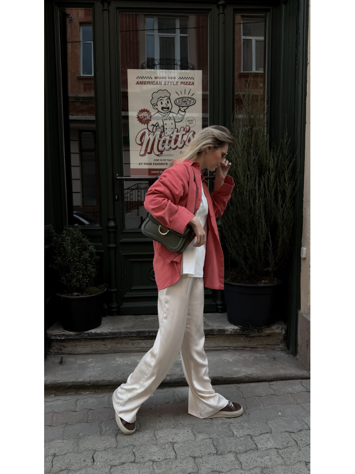 Жіноча сумка крос боді оливкова 25-01