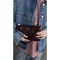 Жіноча сумка бордова крос боді 25-03