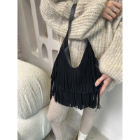 Жіноча сумка шопер чорна 25-08