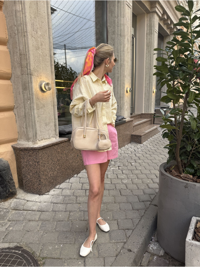 Жіноча сумка багет 25-10 бежева