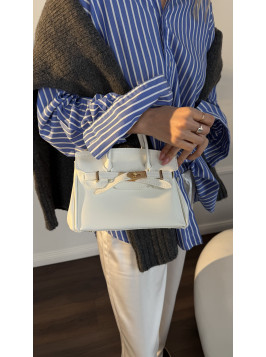 Жіноча сумка крос боді біла 25-12