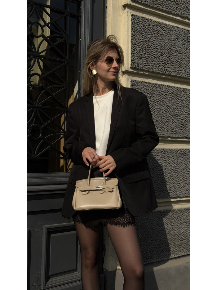 Жіноча сумка крос боді бежева 25-12