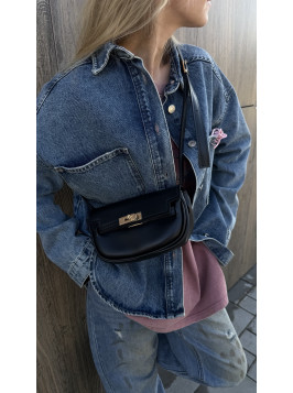 Жіноча міні сумка чорна 25-15