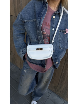 Жіноча міні сумка біла 25-15