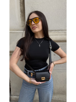 Жіноча міні сумка чорна 25-18
